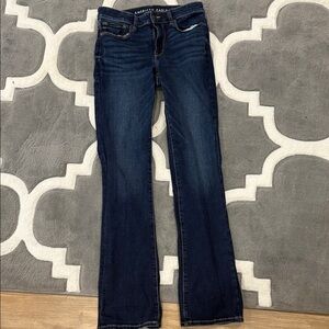 American Eagle Outfitters Women's Dark Blue Boot Cut Jeans